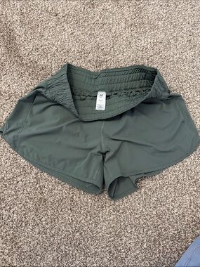 Women’s Olive Green Athletic Shorts
